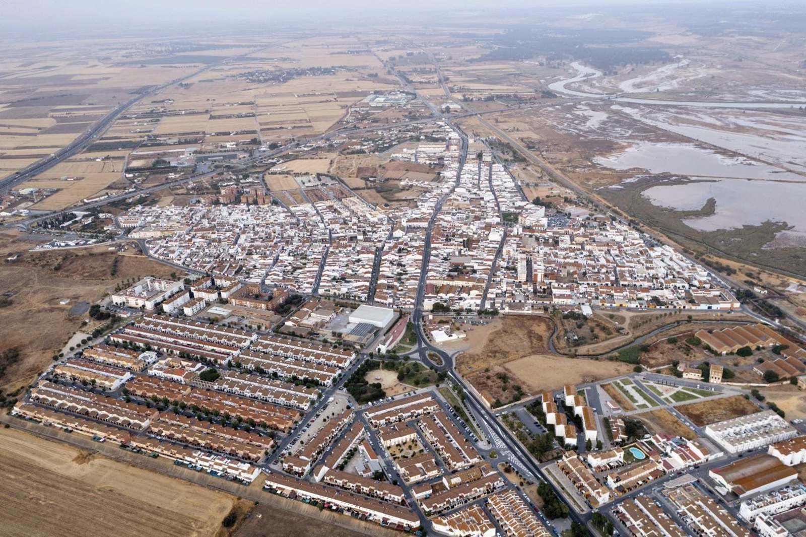 Vista aérea de San Juan del Puerto.
