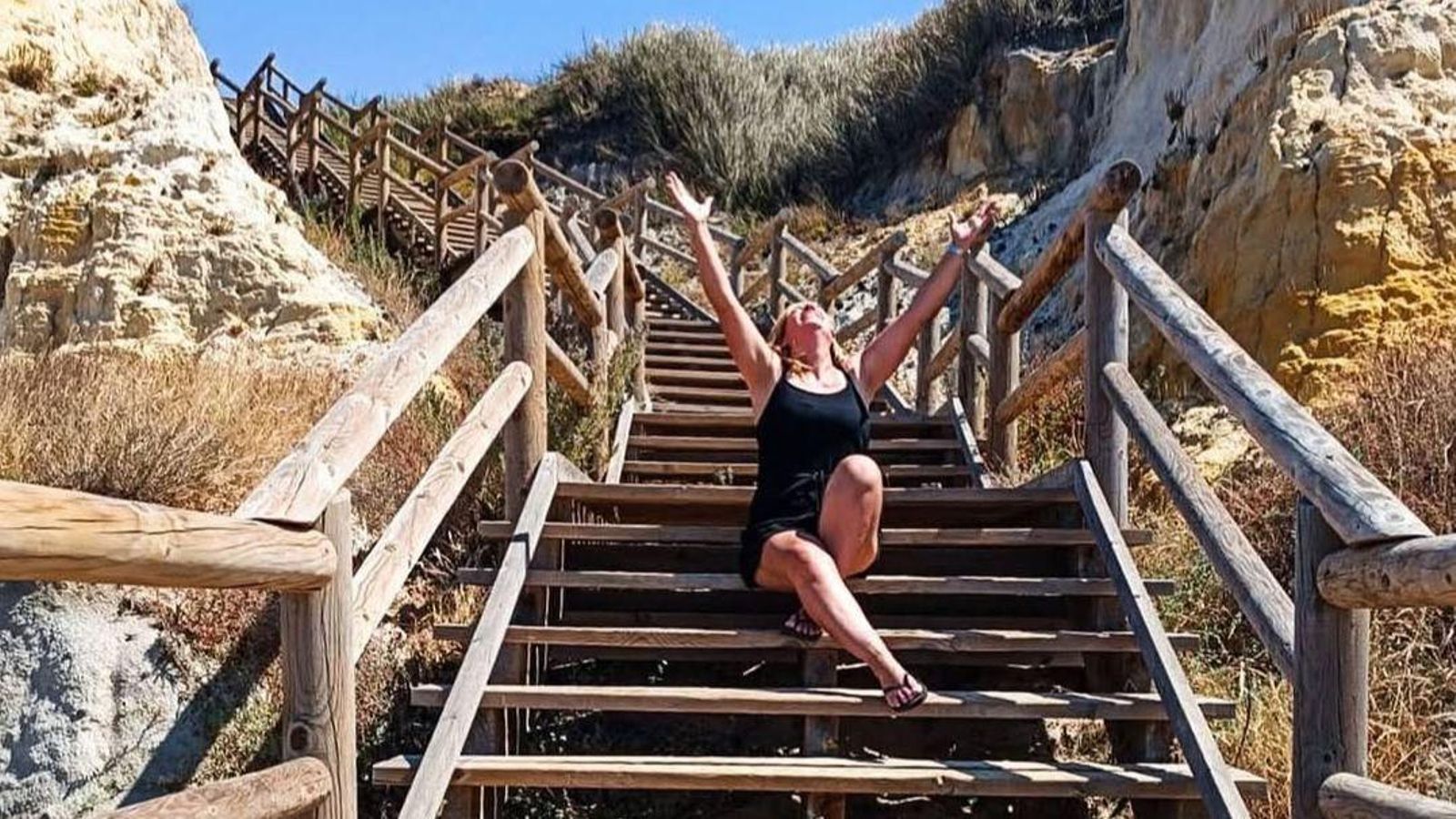 María durante una de sus escapadas.