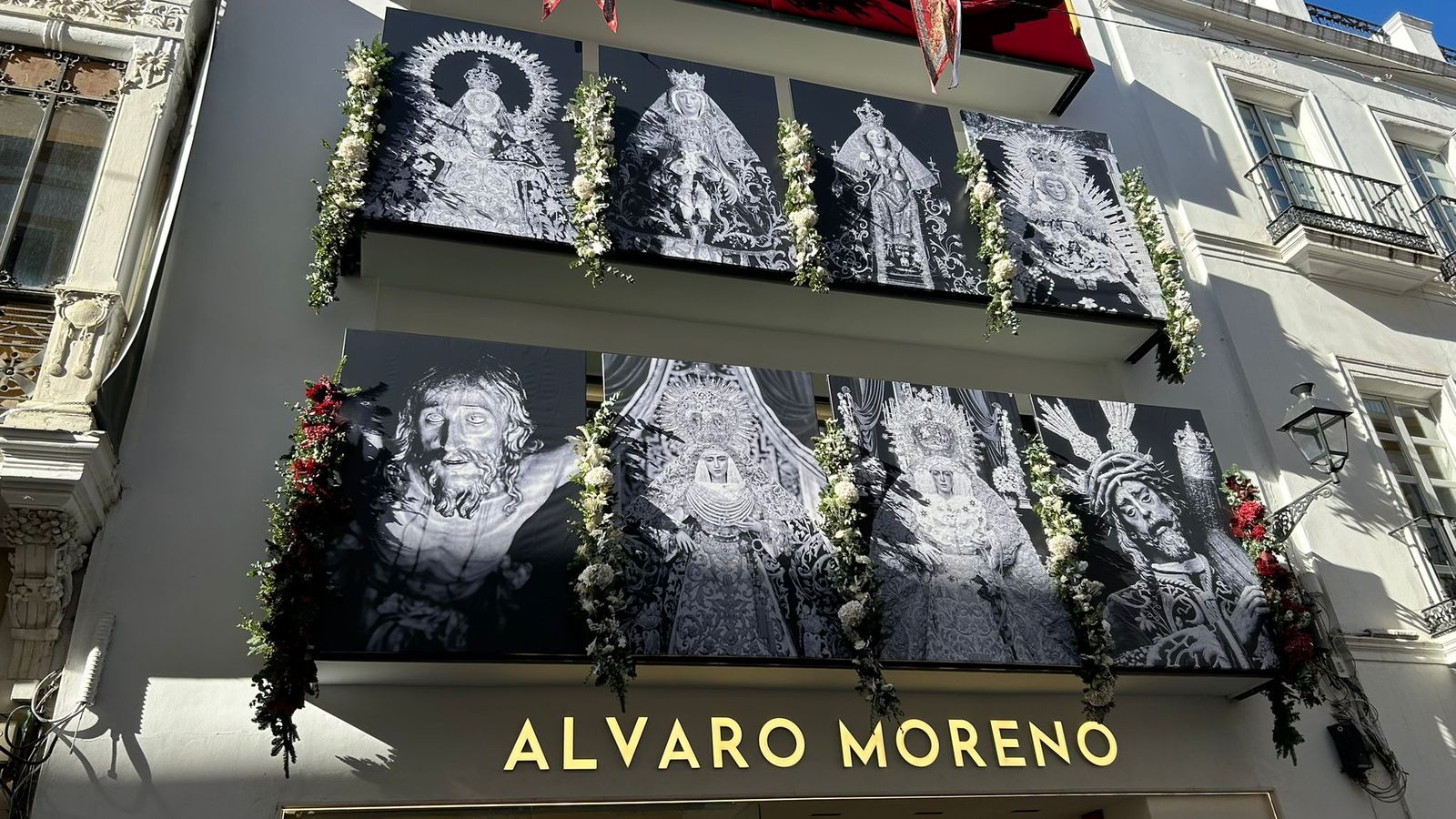 Exterior de la tienda de Álvaro Moreno en la calle Velázquez con motivo de la Magna