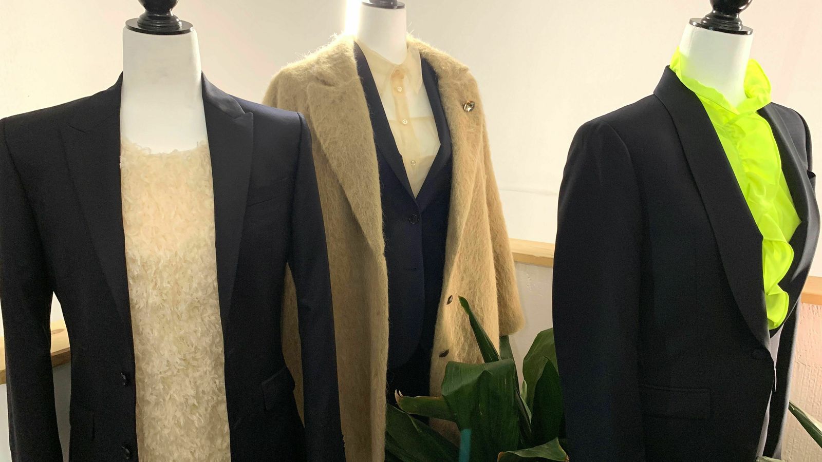 Vista de la exposición del lunes de la firma de sastrería García Madrid.