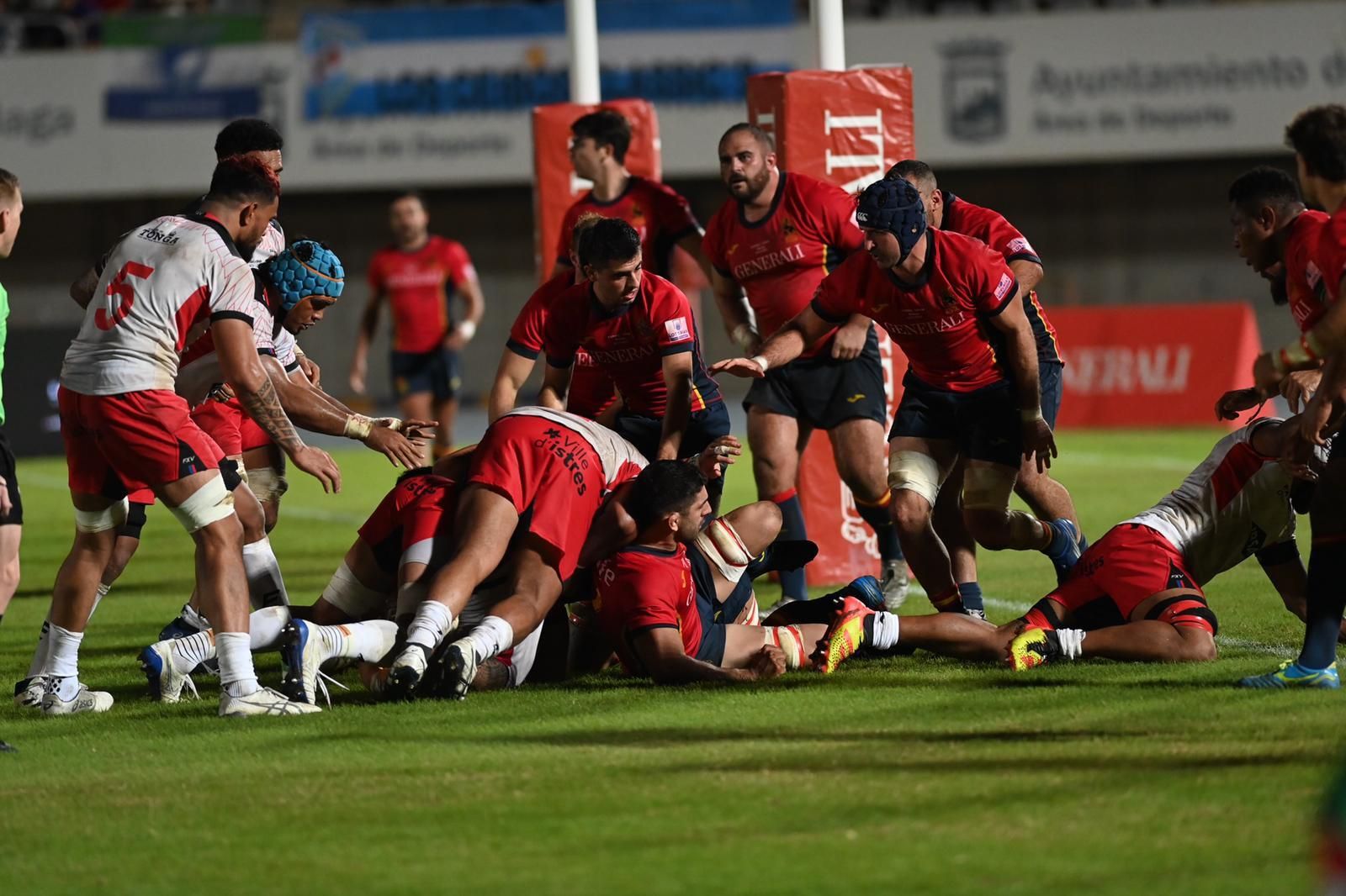 Las fotos del España-Tonga de rugby en Málaga
