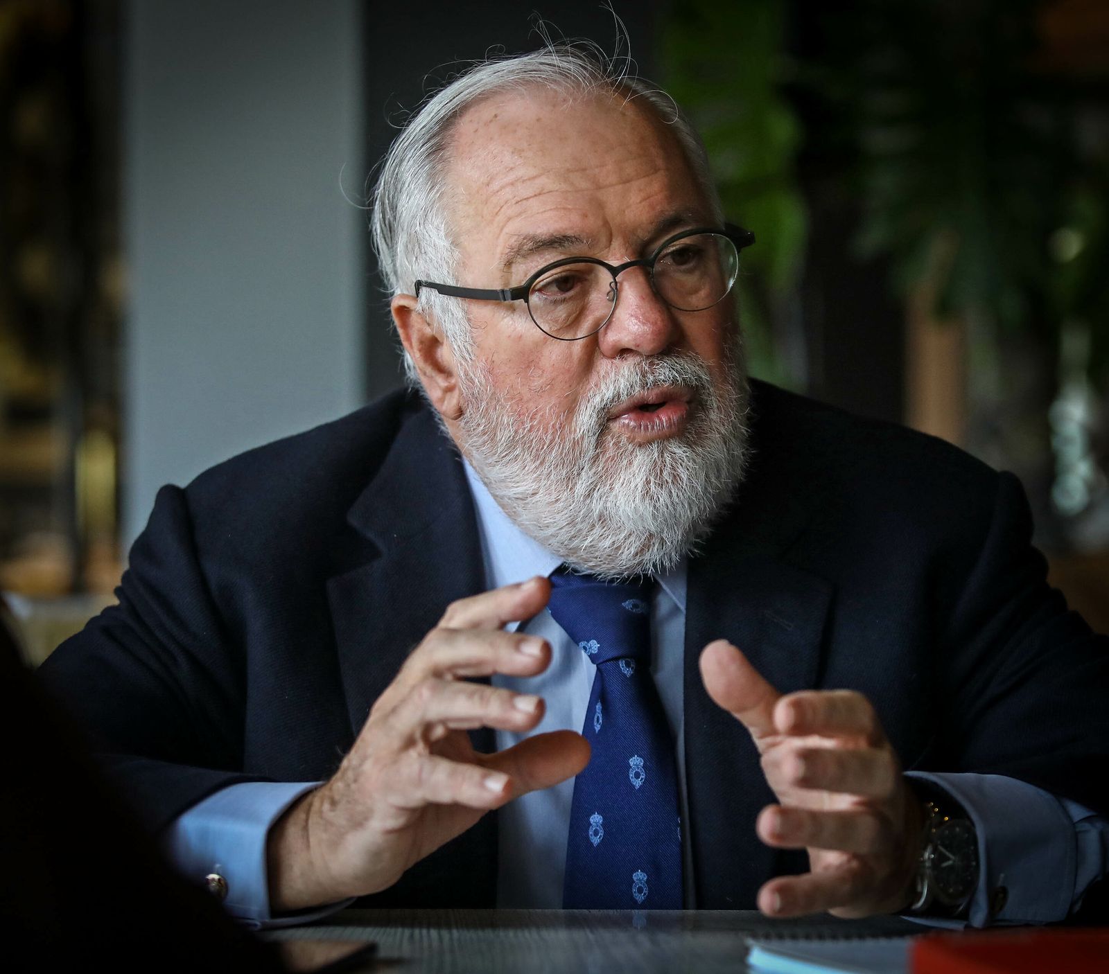 Miguel Arias durante la entrevista en el hotel Jerez