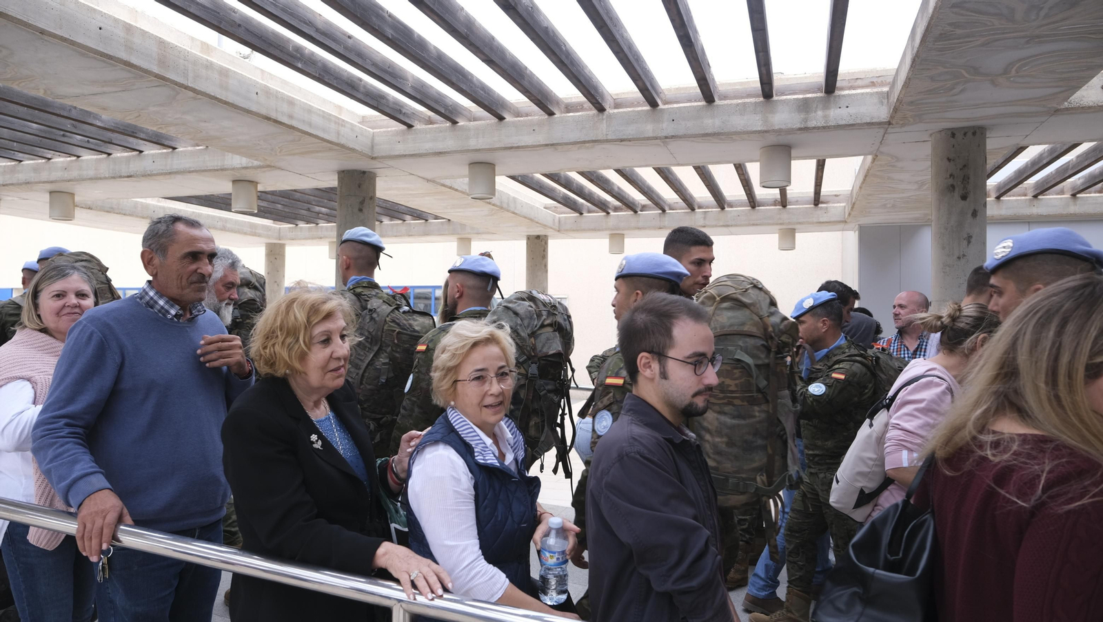 Imágenes de la salida del segundo contingente de La Legión con destino el Líbano