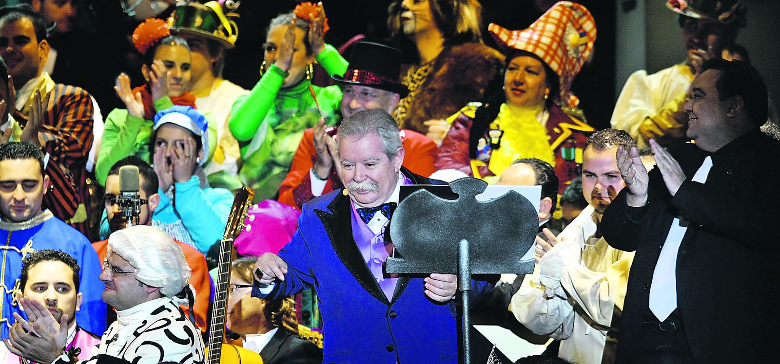 Durante su pregón de Carnaval.