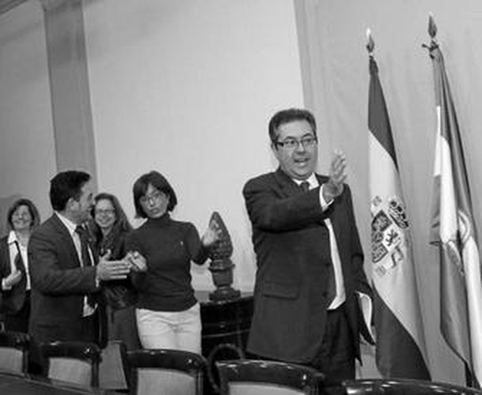 El consejero Espadas, tras la reunión que mantuvo con los alcaldes de la Axarquía el 27 de noviembre.