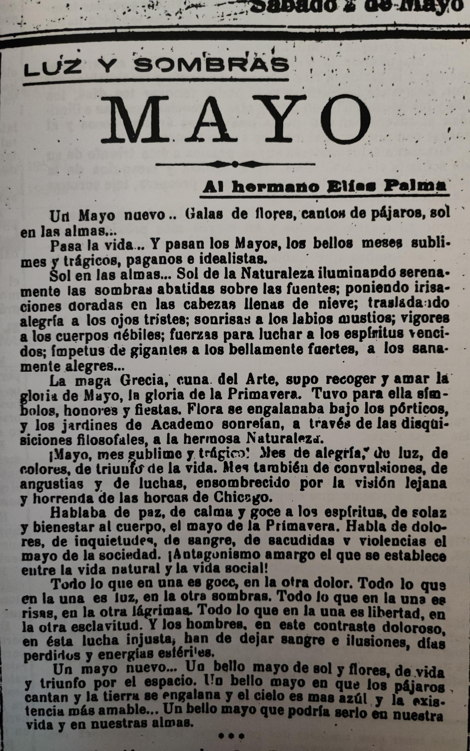 Diario de Huelva, 03-05-1931.