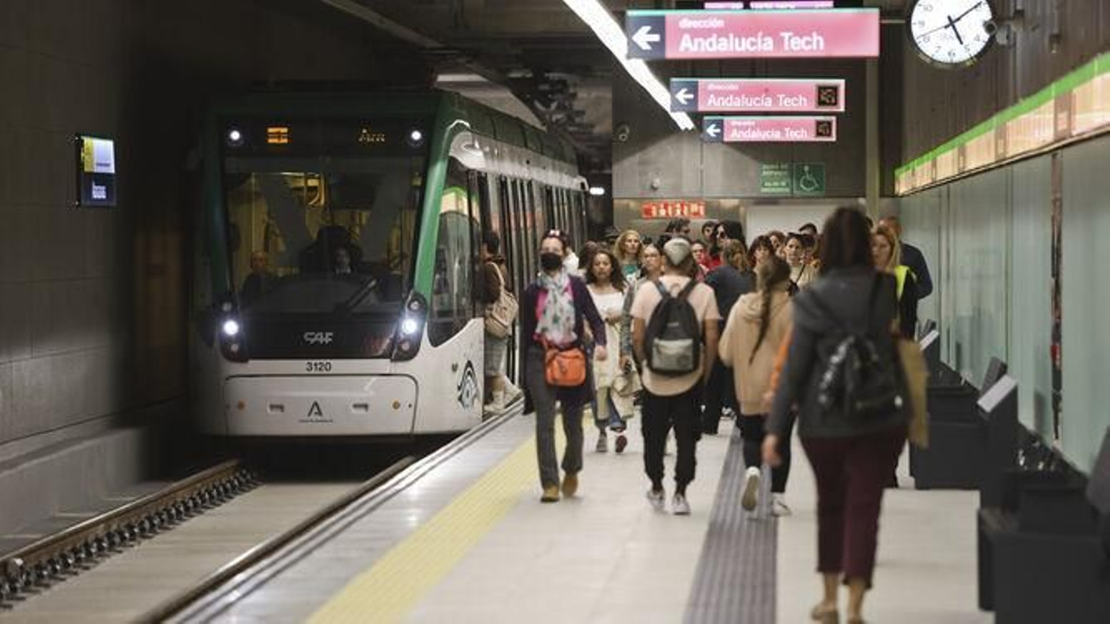 Estación de Atarazanas del Metro de Málaga. Estación de Atarazanas del Metro de Málaga.