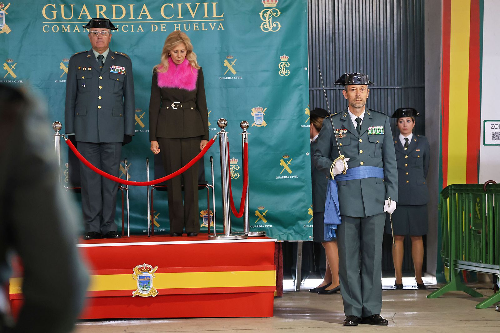Imágenes de la jura del cargo de Julio Serrano Checa como Jefe de la Comandancia de la Guardia Civil de Huelva