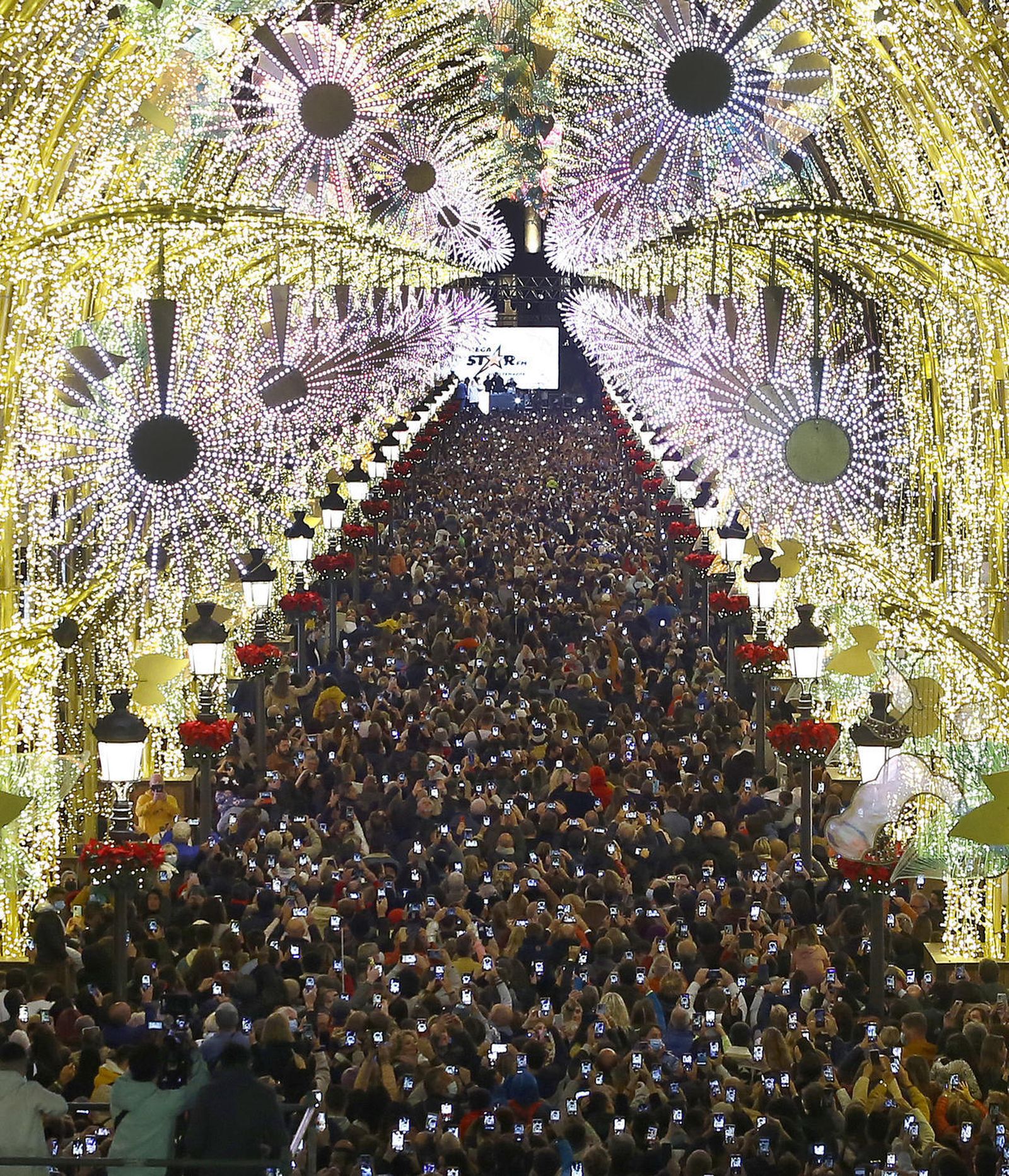 Las luces de Navidad vuelven a brillar en Málaga