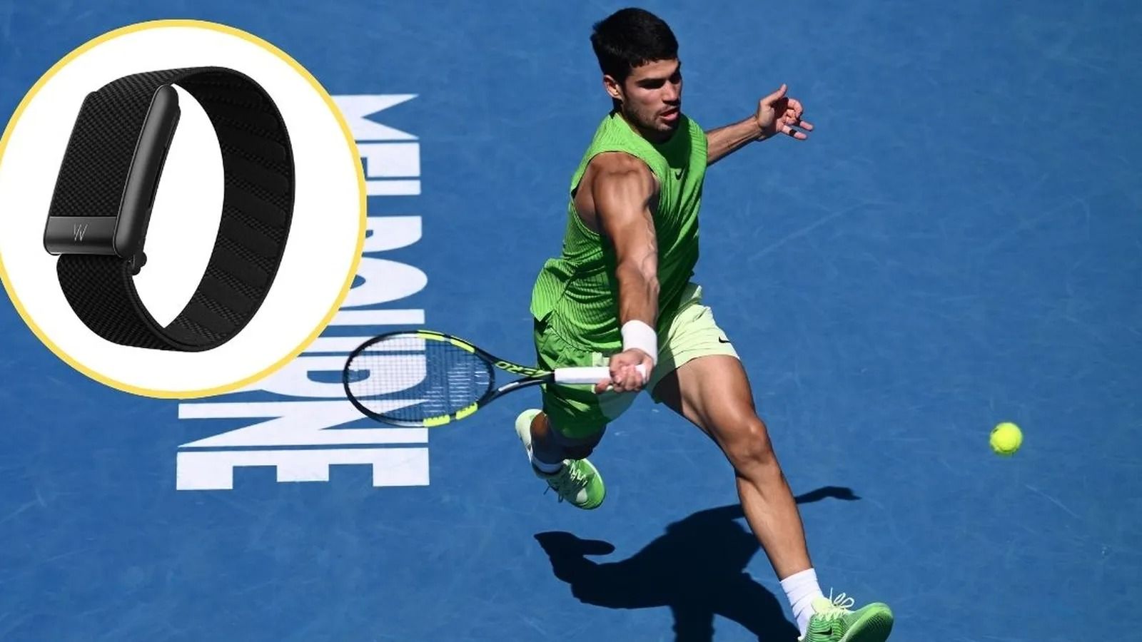 Whoop, la pulsera que obligaron a Carlos Alcaraz a quitarse durante el Open de Australia.