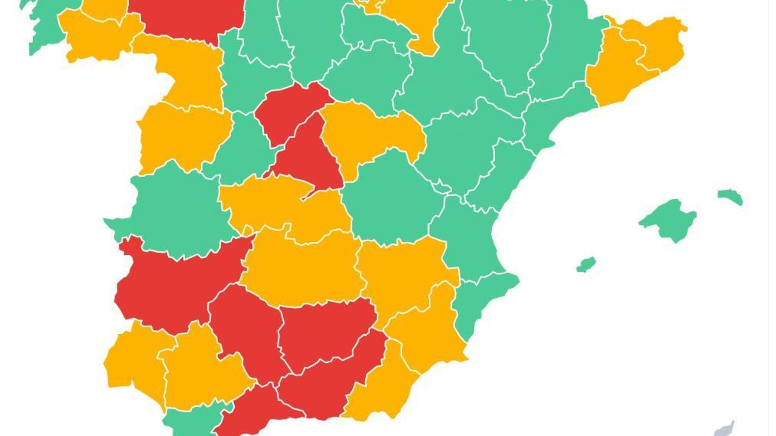 Mapa de alergias en España