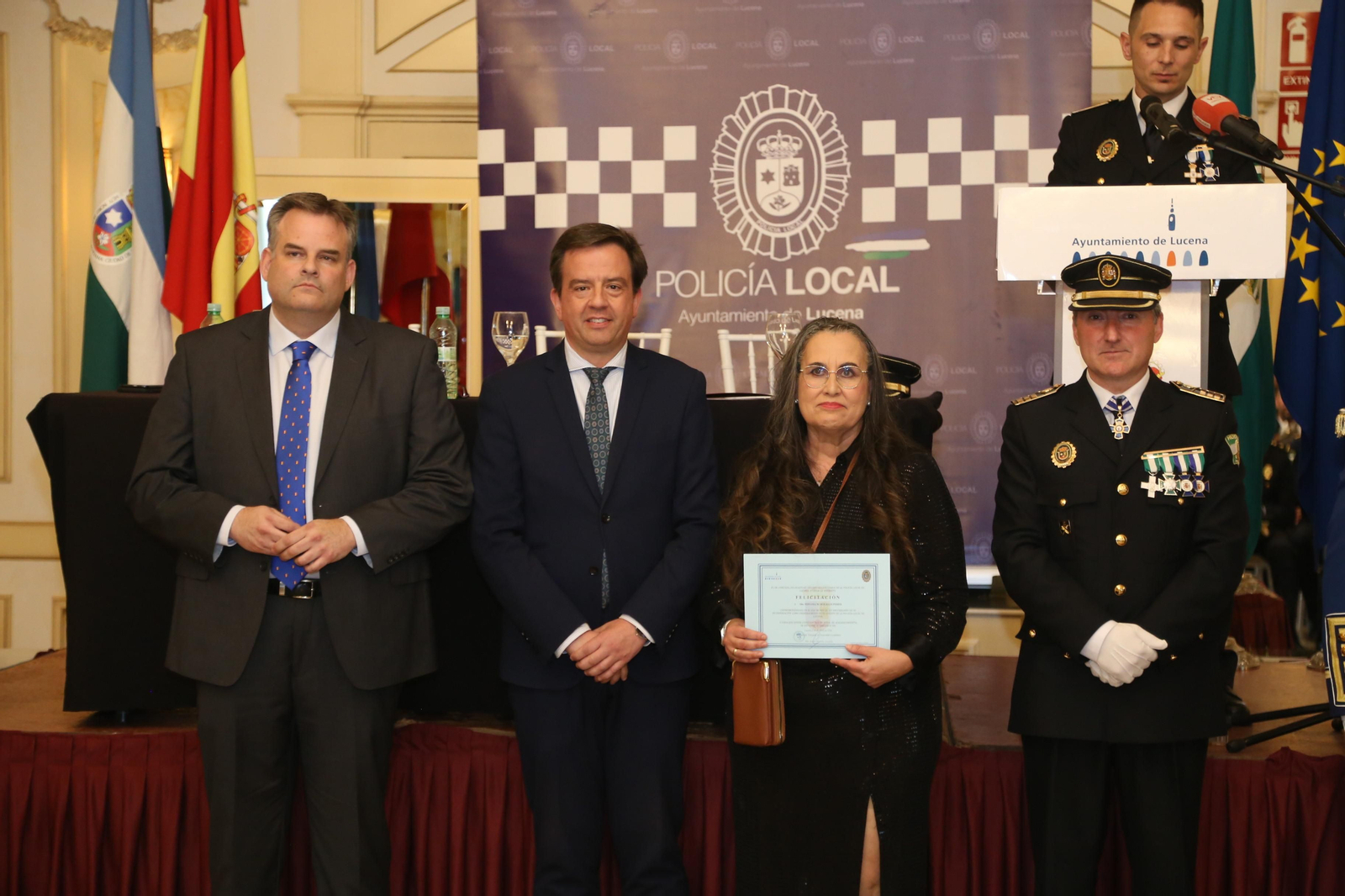 La celebración de San Jorge, patrón de la Policía Local de Lucena, en imágenes