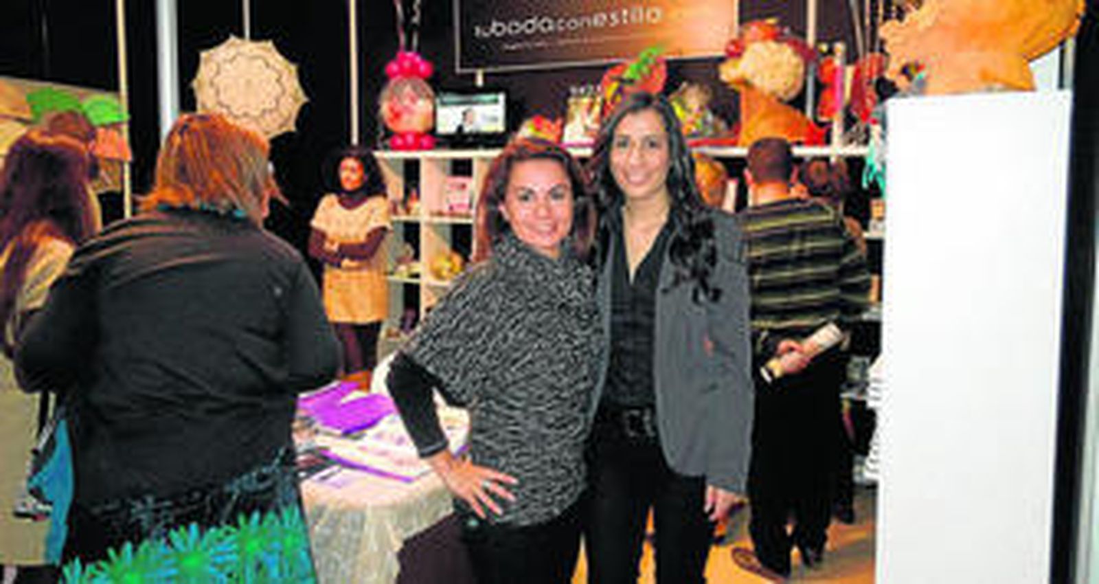 Las empresarias participaron con un estand en el certamen Expoboda.