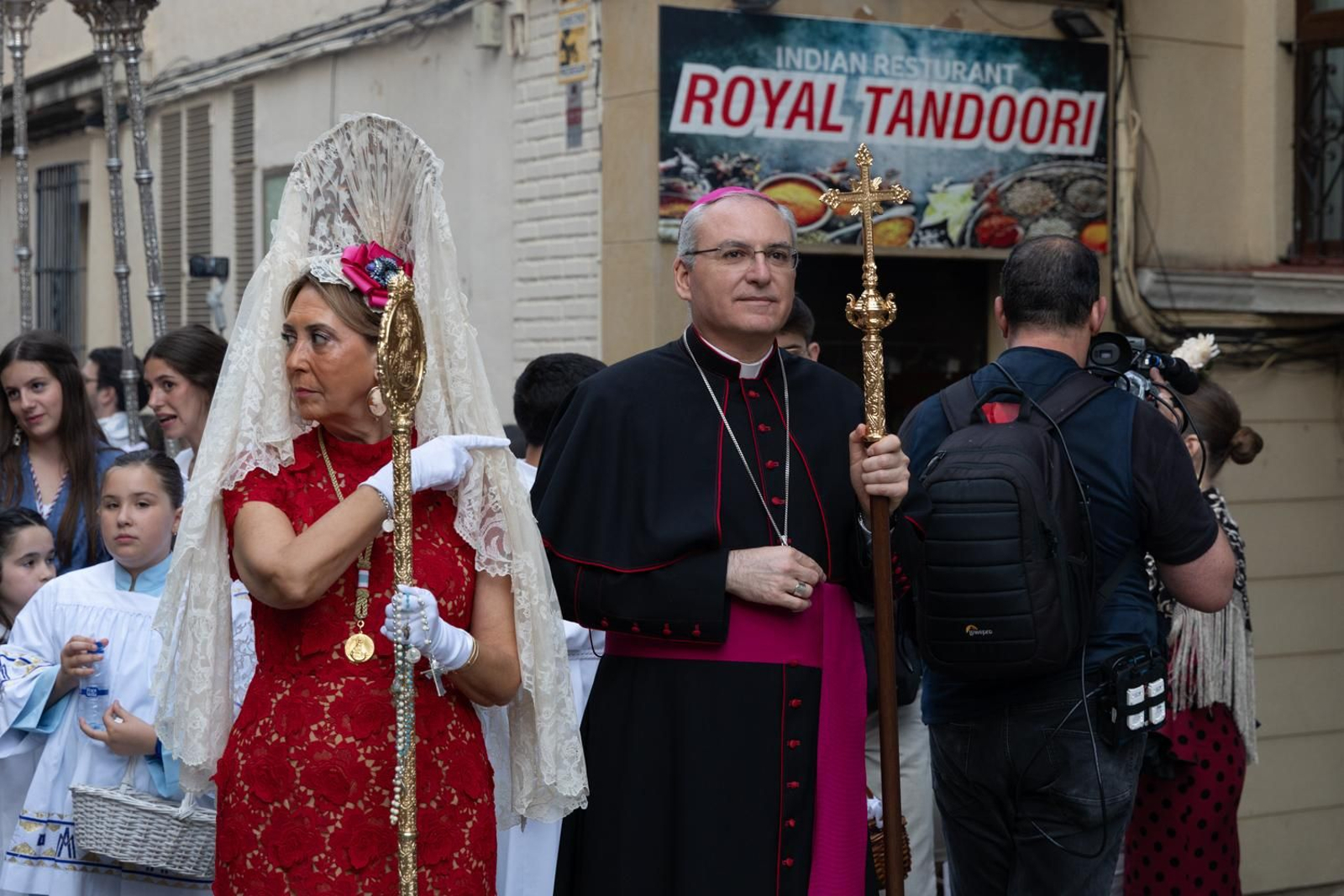 Así ha procesionado la Virgen de la Capilla por Jaén en su día grande.