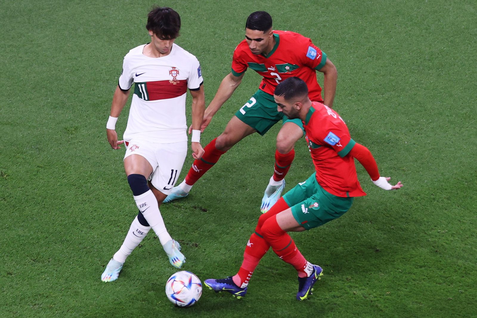 Las imágenes del Marruecos - Portugal de los cuartos de final del Mundial de Qatar
