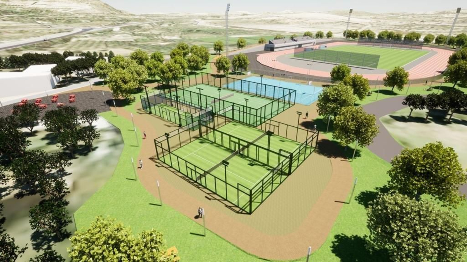 Imagen piloto del complejo deportivo Al Moroc