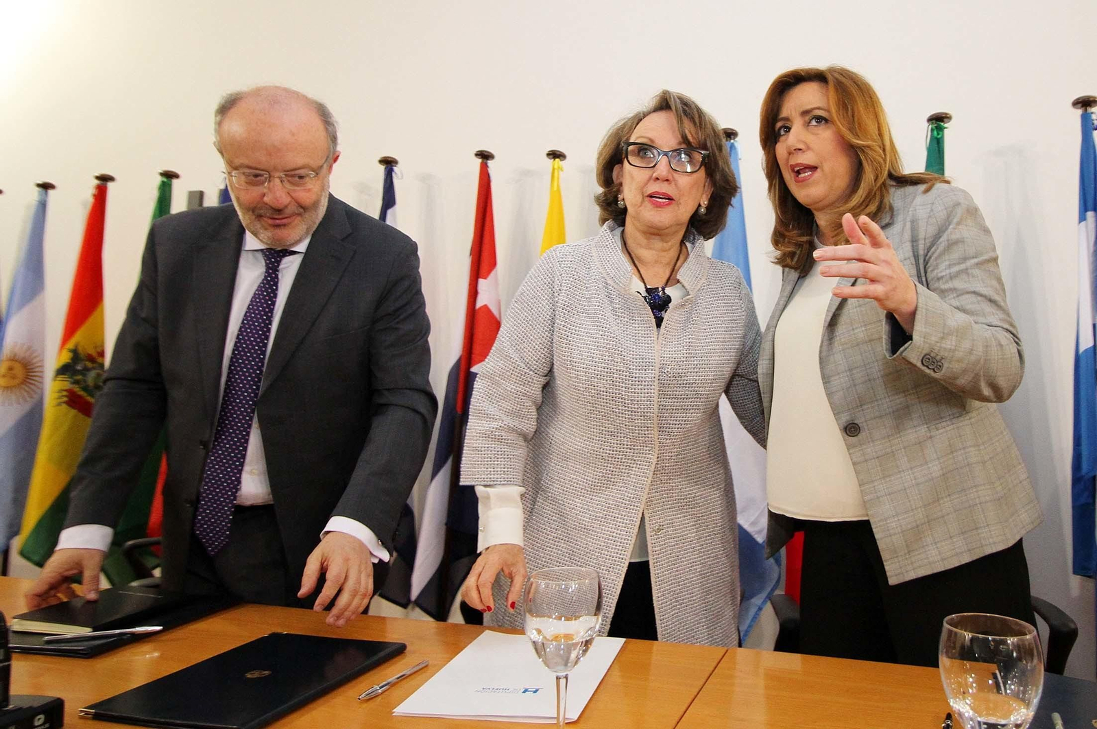 Susana Díaz, en La Rábida