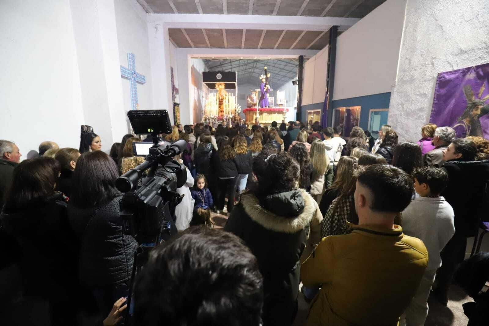 VILLANUEVA DE CÓRDOBA. Santo Encuentro Miércoles Santo en Villanueva de Córdoba: Emoción tras la suspensión del Santo Encuentro, en imágenes