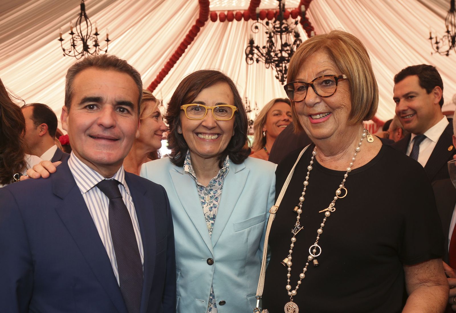 Rafael Herrador, Rosa Aguilar y Adelaida de la Calle.