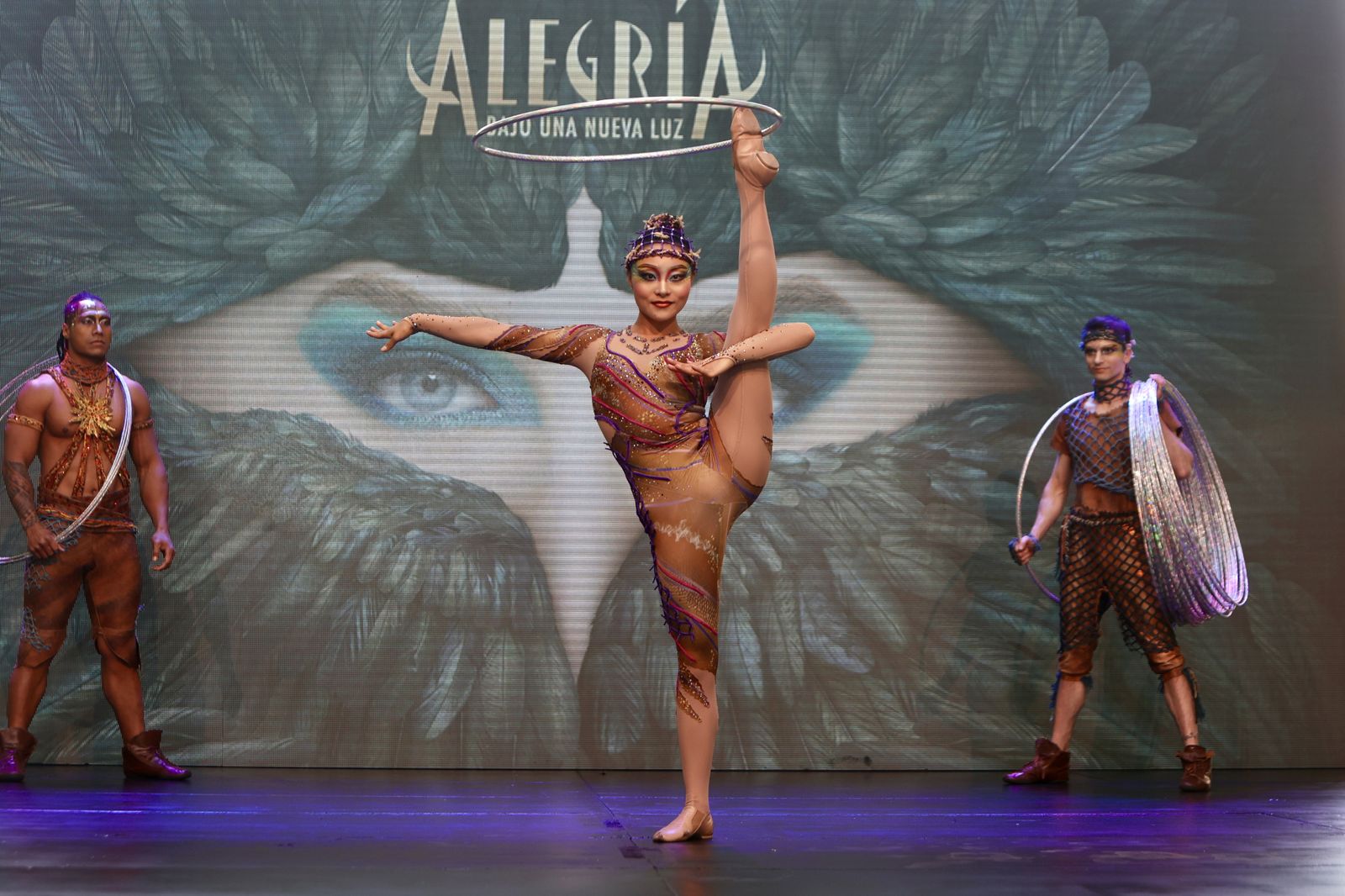 Presentación del espectáculo Alegría, del Circo del Sol