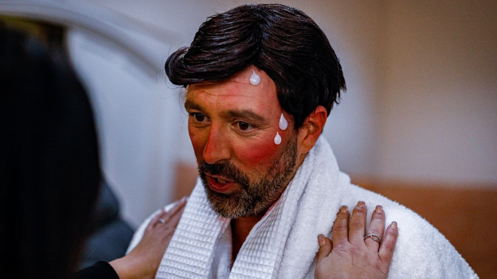 Edu Mayone, otros de los gaditanos de la chirigota de Roquetas de Mar.