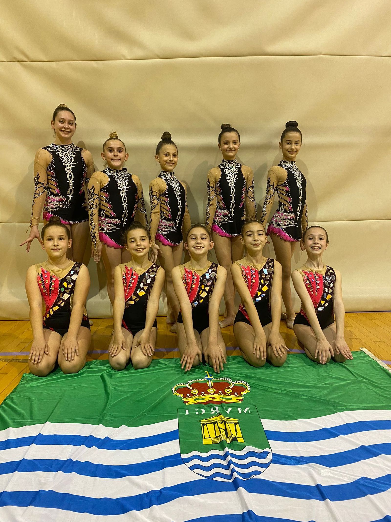 Chicas del promesas del Club Rítmica Ejido