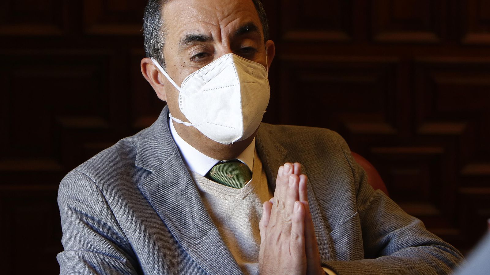 Miguel Ángel Castro durante el transcurso de la entrevista.