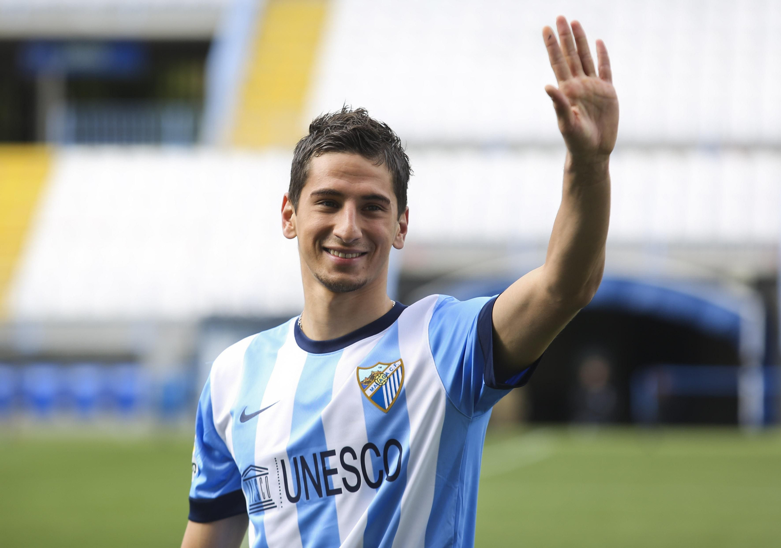 Iakovenko, en su presentación con el Málaga.