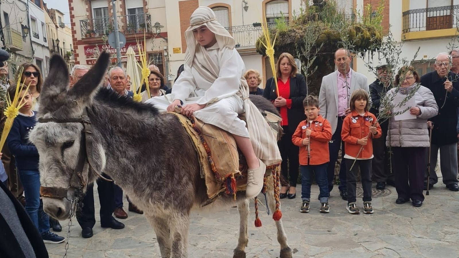 La borriquita del año pasado en Abrucena.