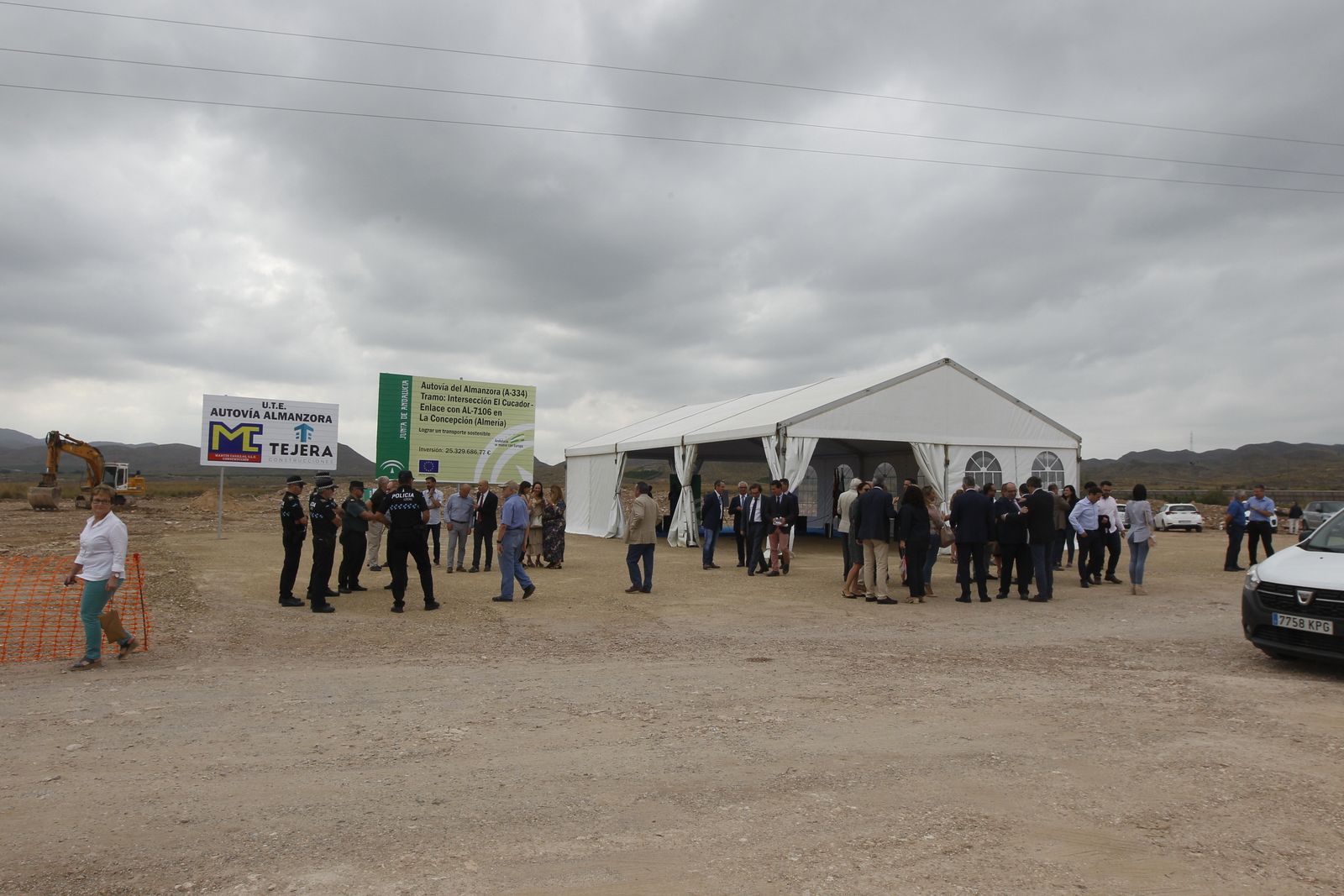 Fotogalería colocación primera piedra cuarto tramo Autovía del Almanzora