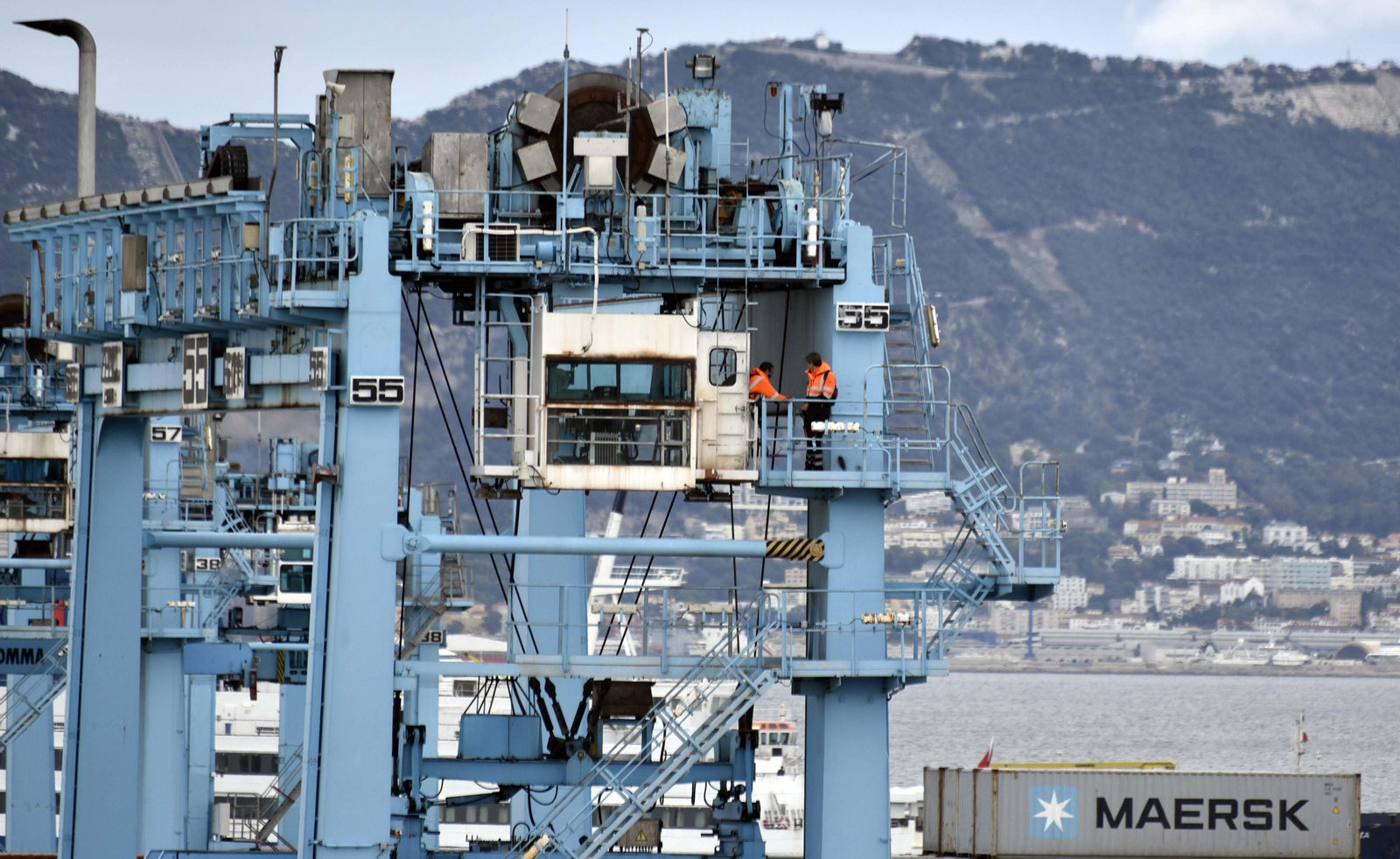 Actividad en el Puerto de Algeciras.