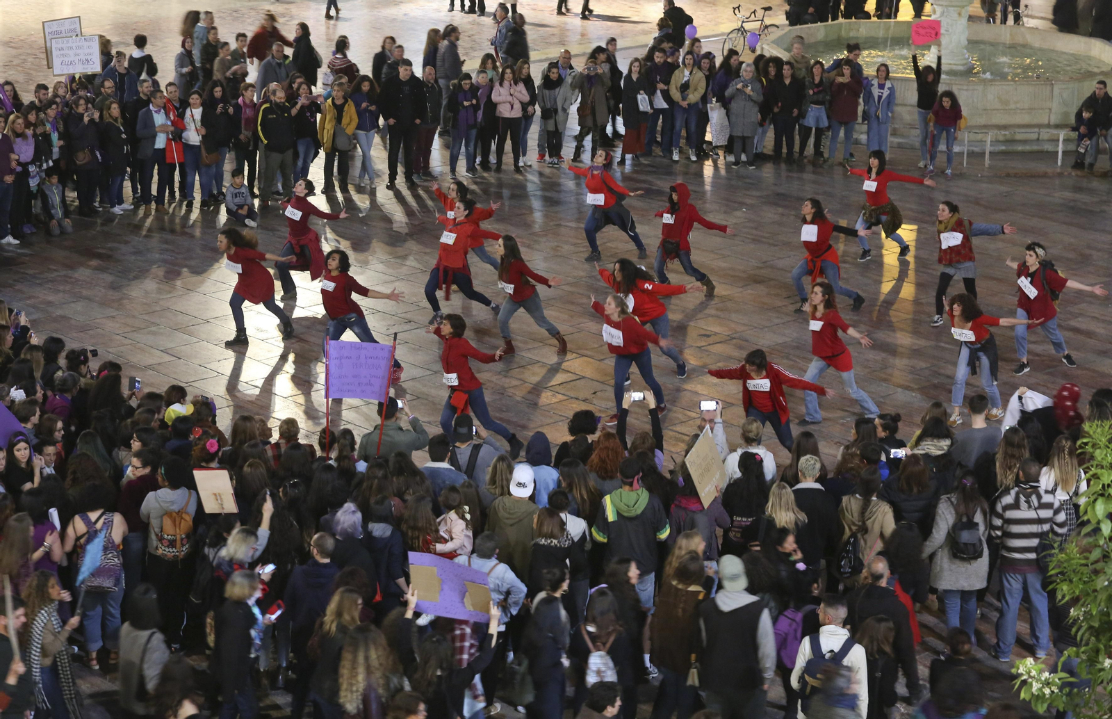 Las imágenes de la manifestación del Día de la Mujer en Málaga