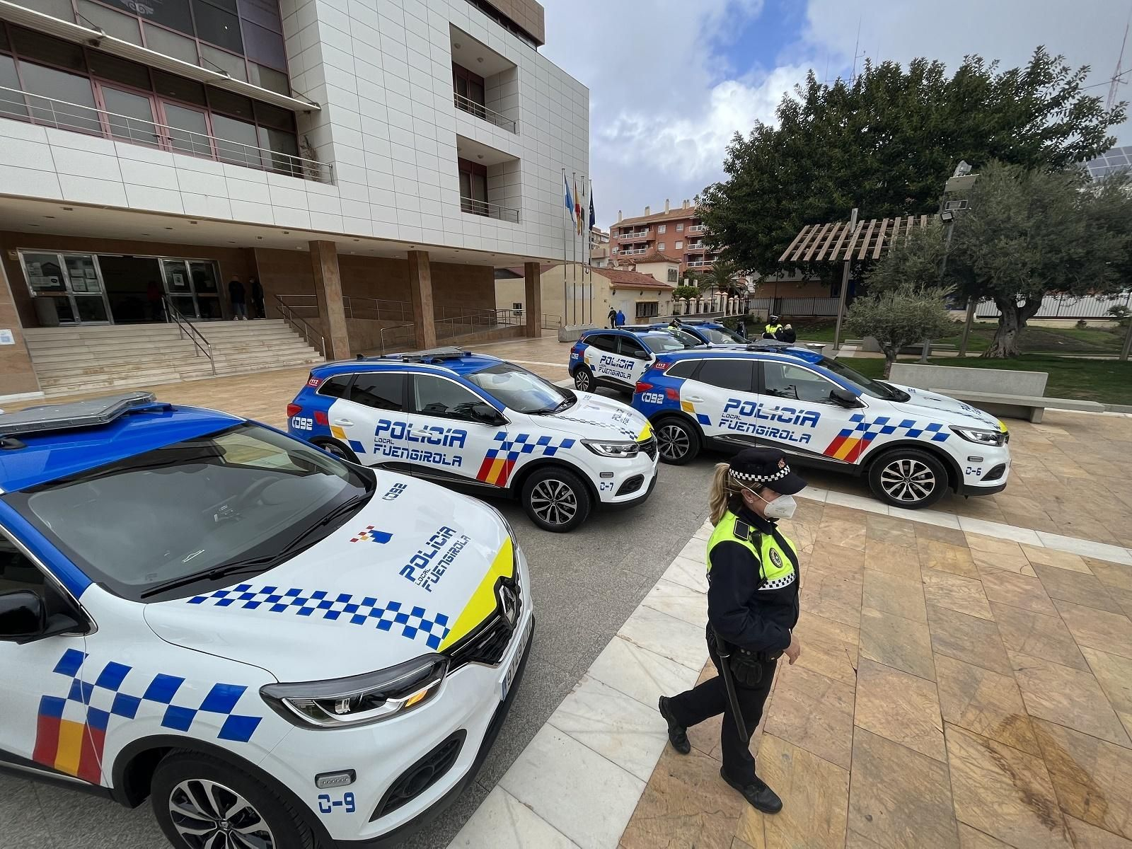 Los nuevos vehículos de la Policía Local de Fuengirola.