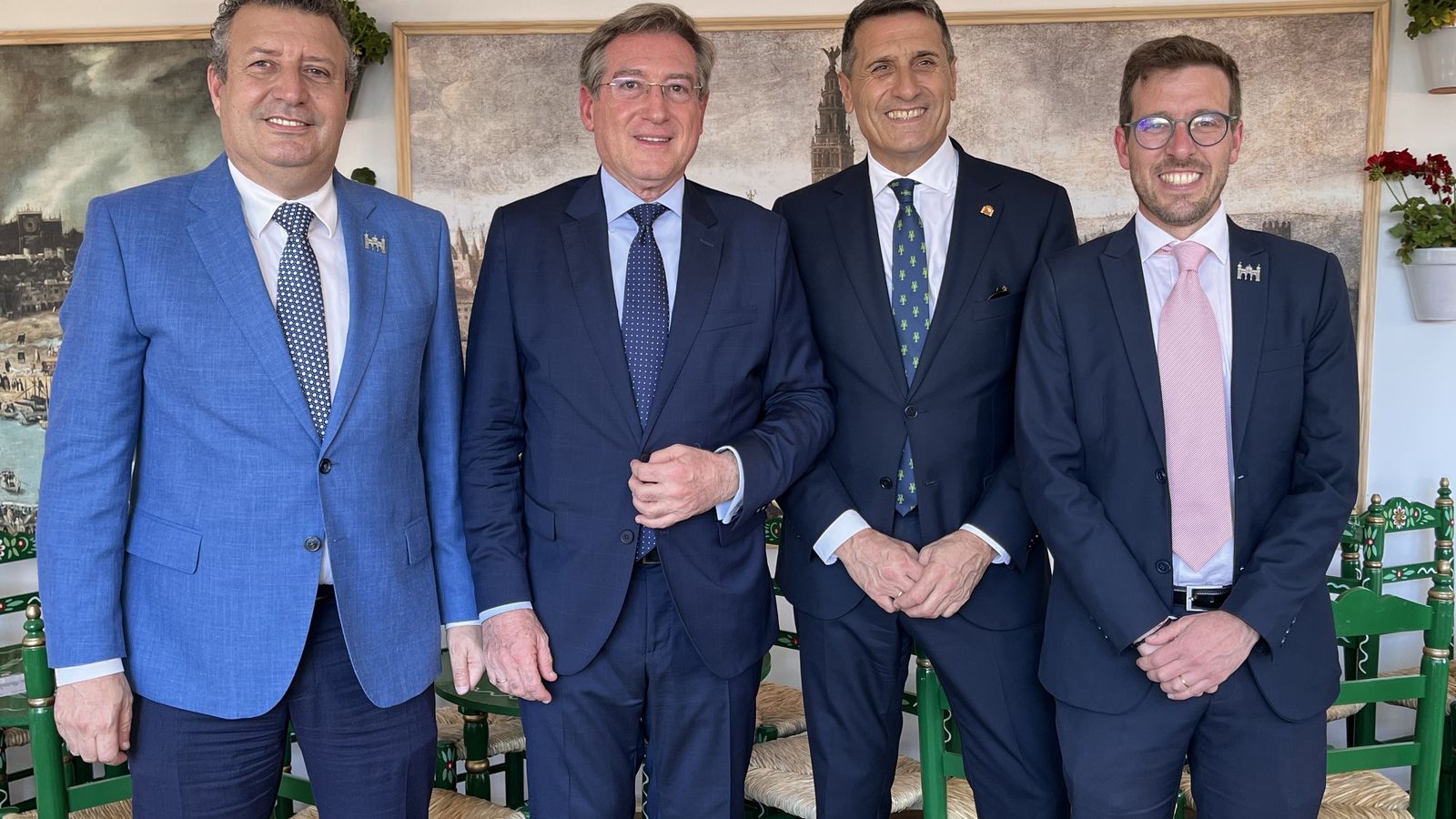 Javier Fernández. Rafael Carmona, Pedro Fernández y Francisco Toscano Rodero.