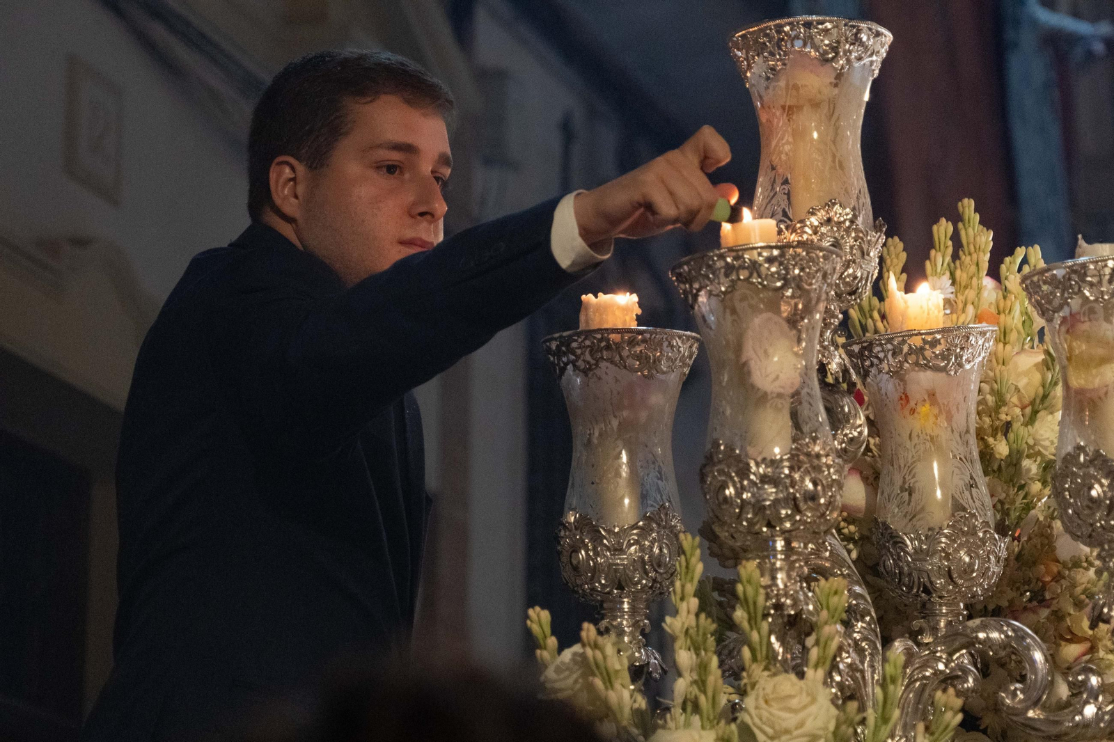 Imágenes del traslado de Nuestra Señora de la Cinta a la Parroquia Mayor de San Pedro