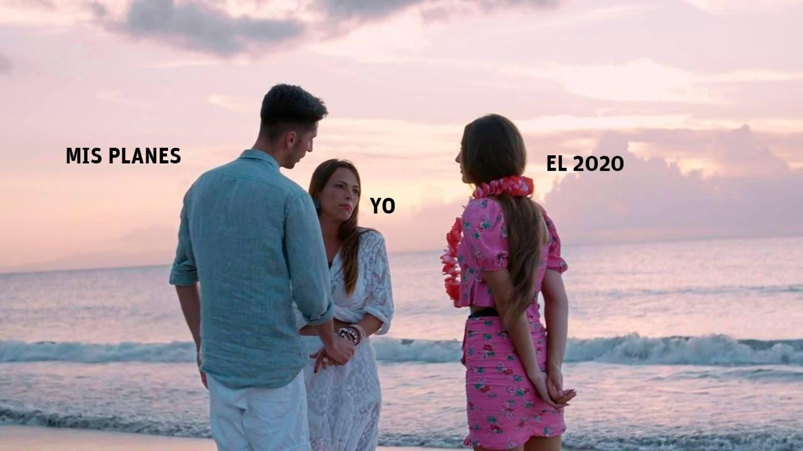 Marta, Lester y una soltera tentadora en un meme elaborado por el propio programa Marta, Lester y una soltera tentadora en un meme elaborado por el propio programa