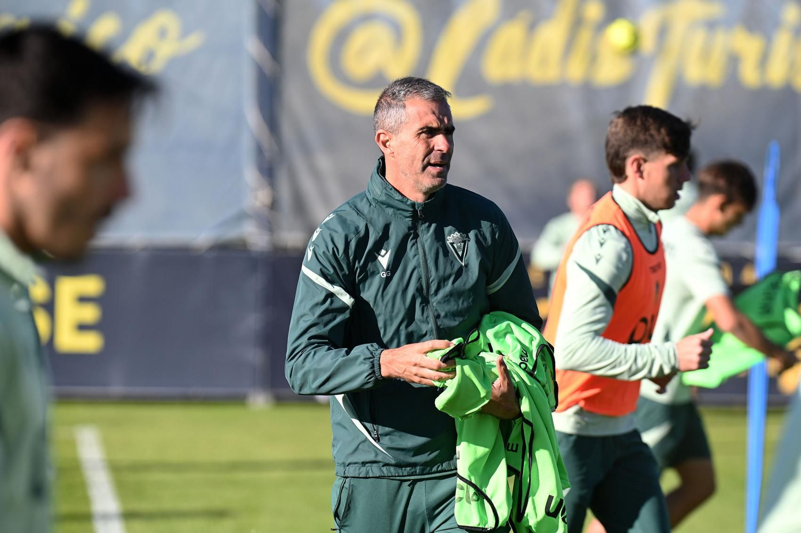 Garitano en una sesión de esta semana.