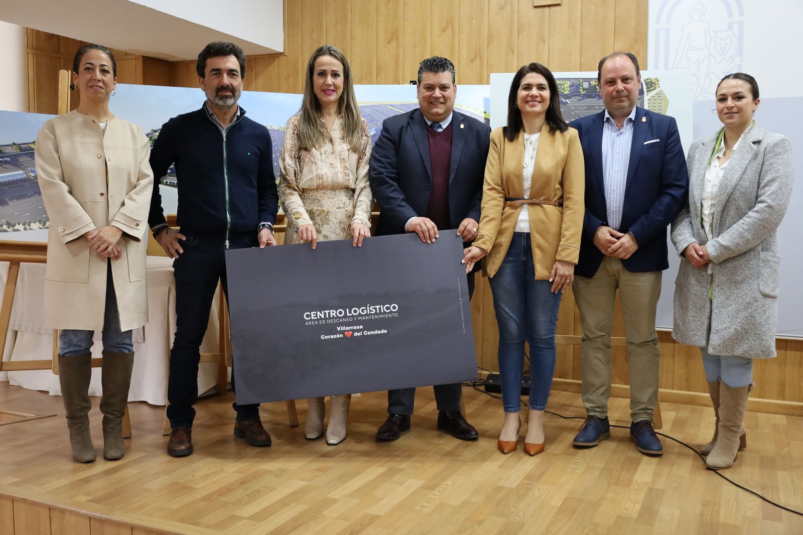 Presentación del proyecto del área de descanso para camiones en Villarrasa.