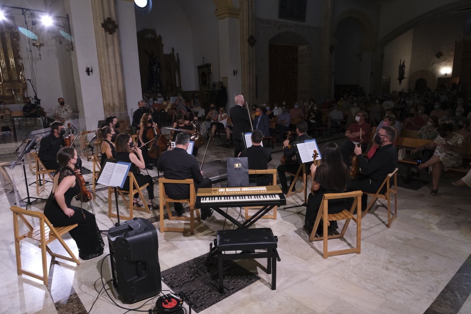 Fotogalería concierto Orquesta Ciudad de Almería y la Coral Aeonium Ensemble. Festival de Música Renacentista y Barroca de Vélez Blanco 2021.