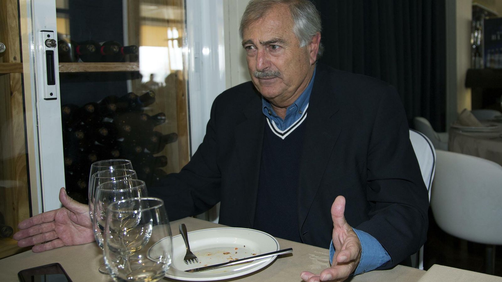 José María Martín Delgado, durante el almuerzo.