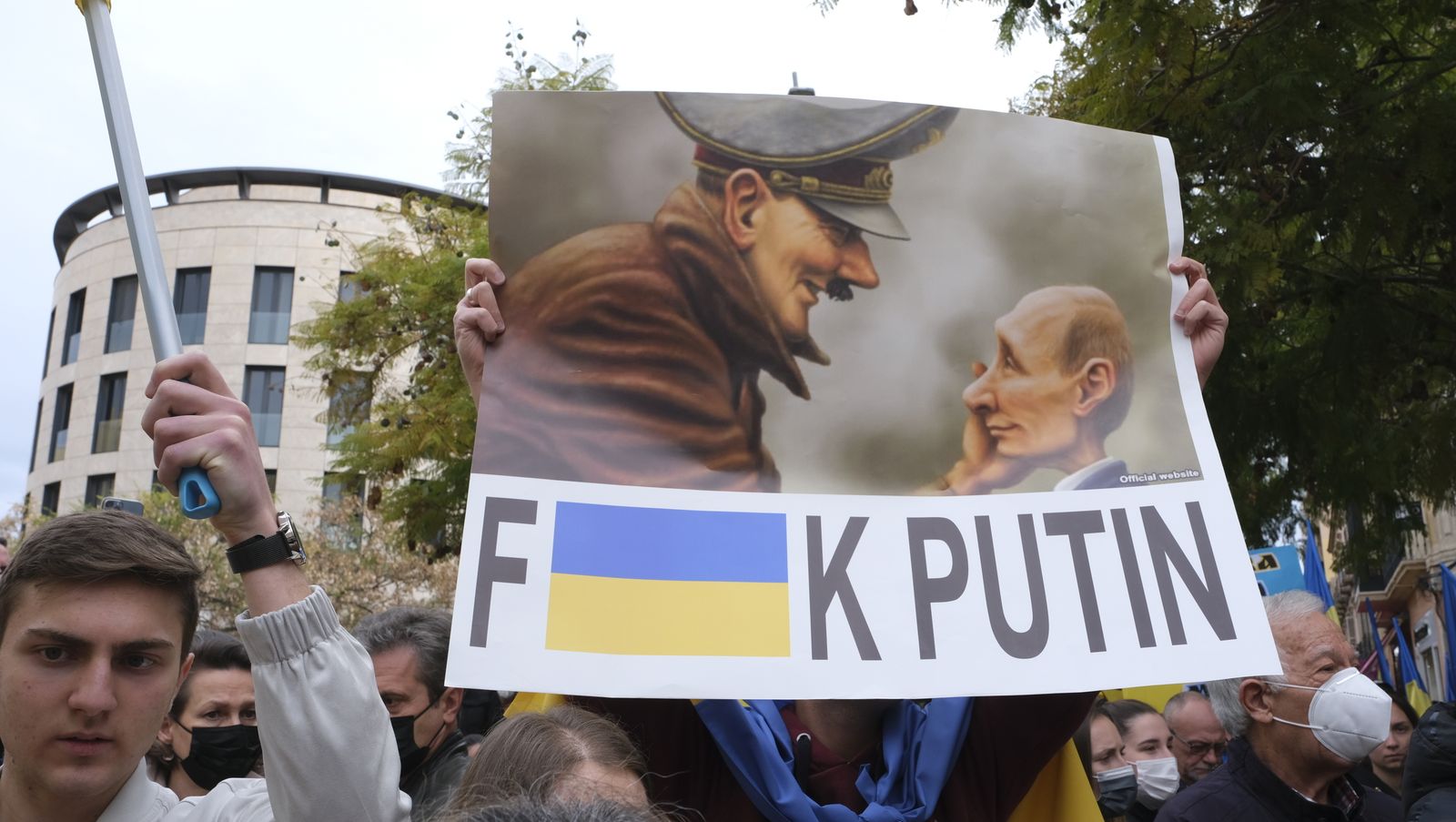 Fotogalería de las protestas contra la invasión rusa en Ucrania. Almería.