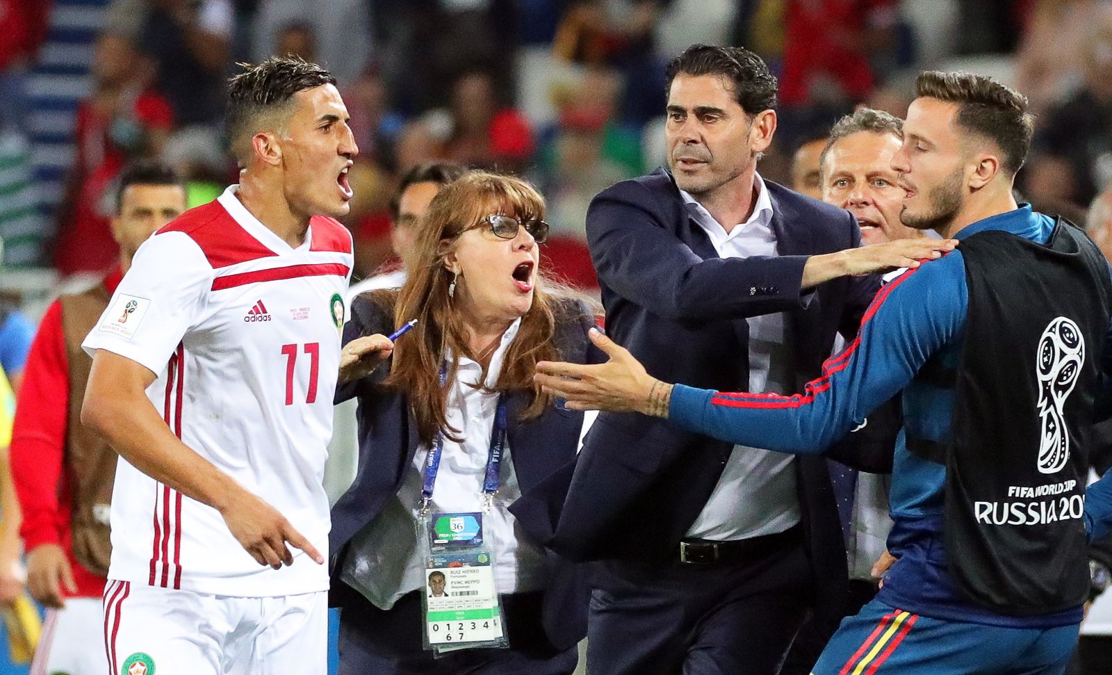 Las imágenes del España-Marruecos