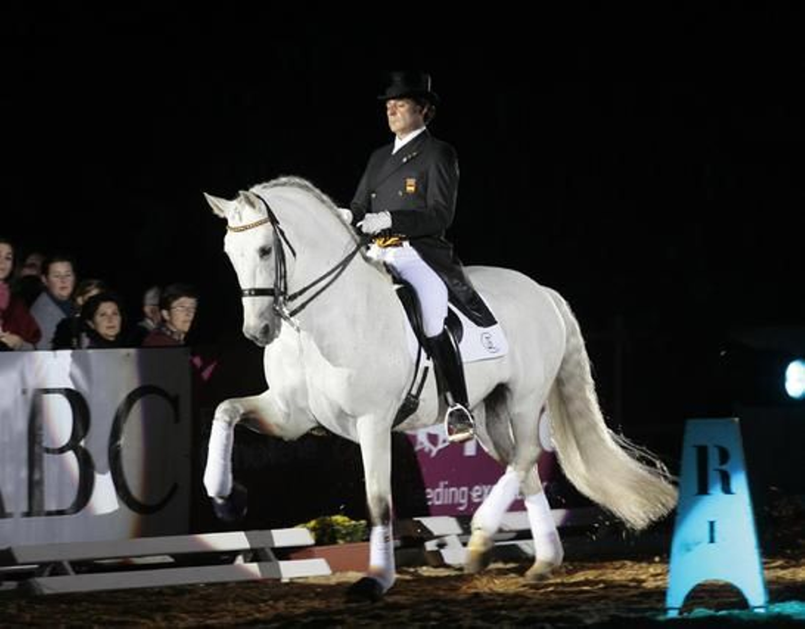 Juan Manuel Muñoz, durante su demostración de doma clásica.

Foto: Juan Carlos Muñoz