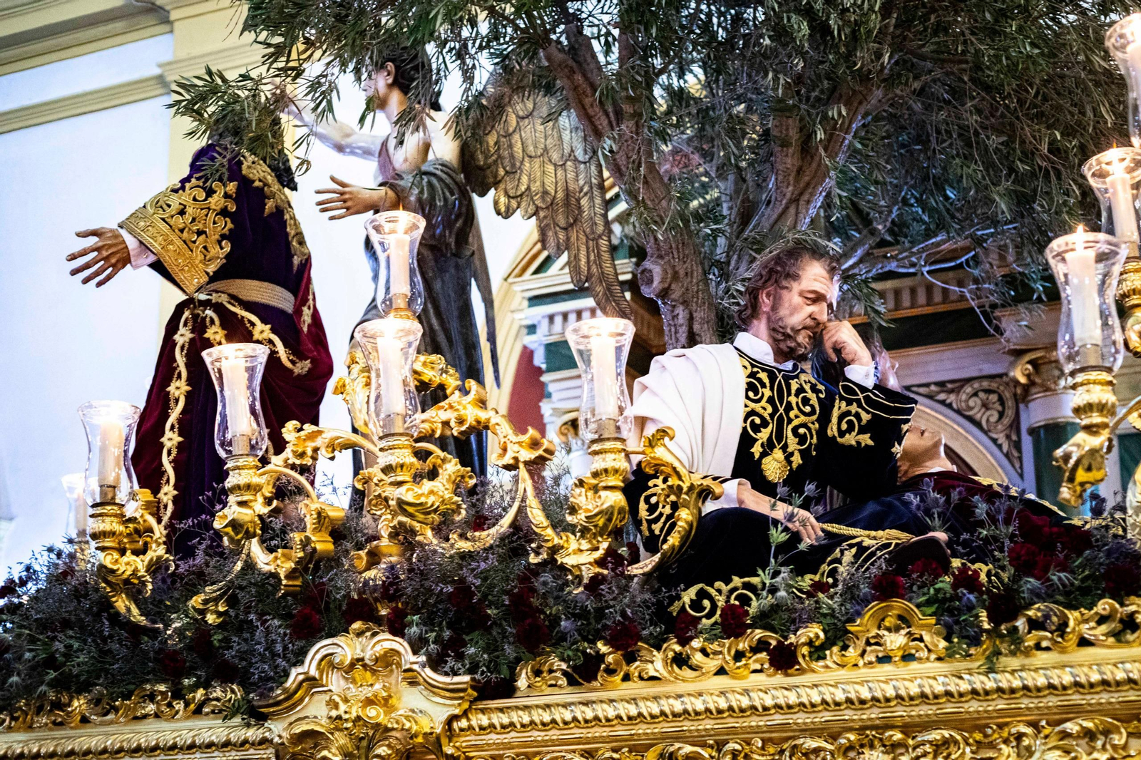 Las imágenes de la Cofradía del Huerto este Martes Santo de la Semana Santa de San Fernando