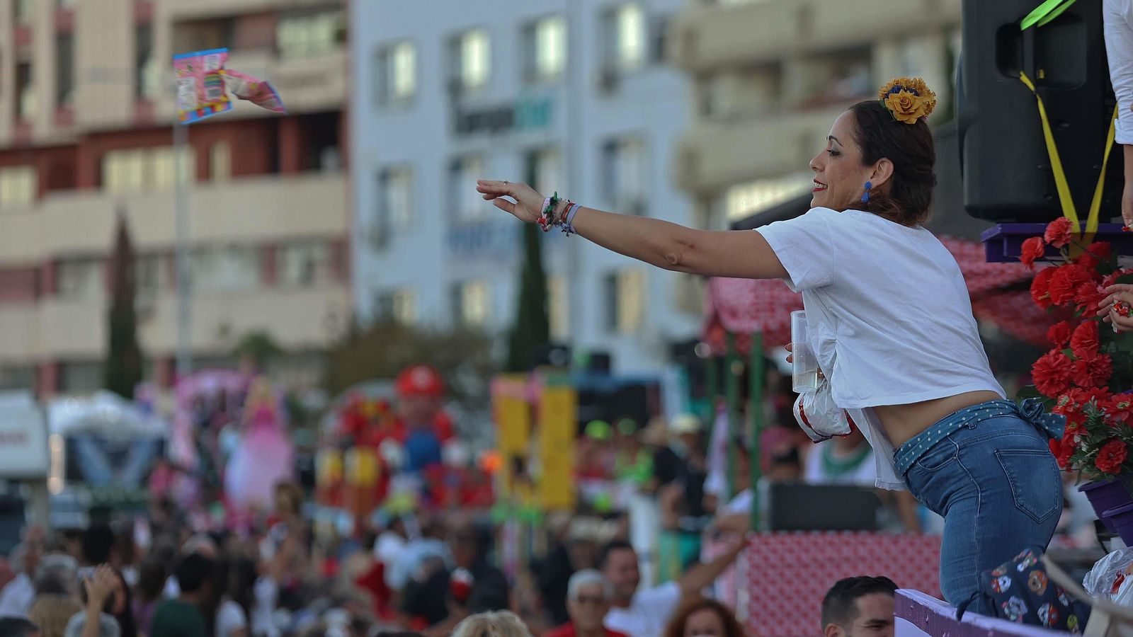 Lanzamiento de caramelos