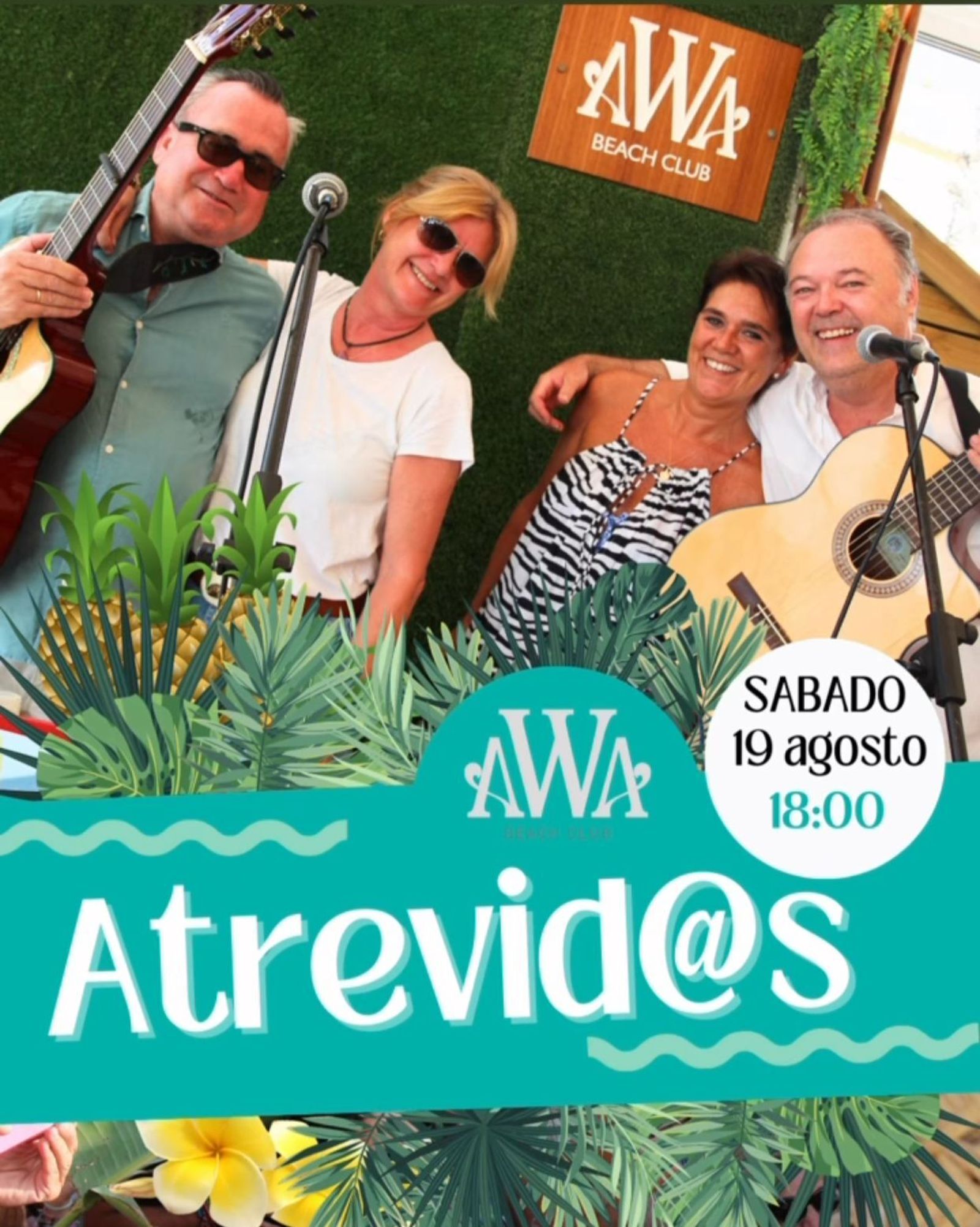 Atrevid@s, en Awa Beach Club - Chipiona