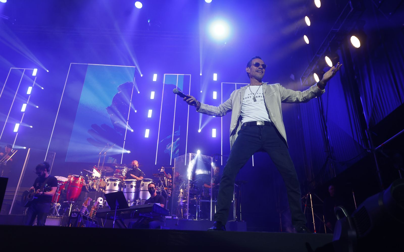 Las imágenes del concierto de Marc Anthony en Sevilla