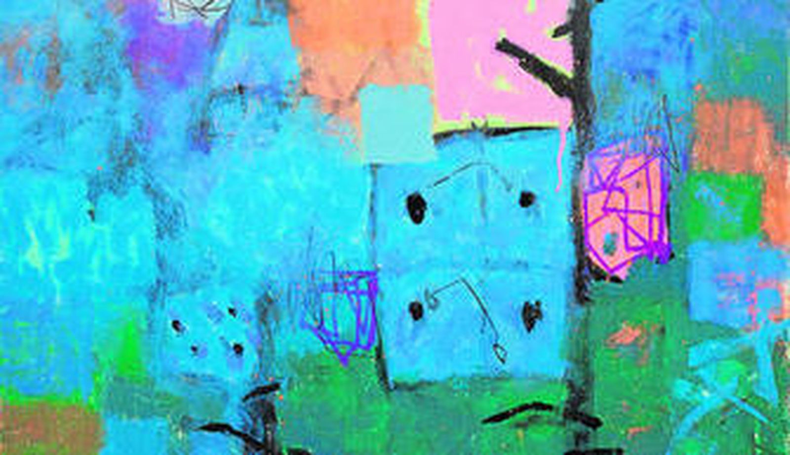 Un fragmento de 'Sin título', óleo sobre lienzo de Attilio Manzi.