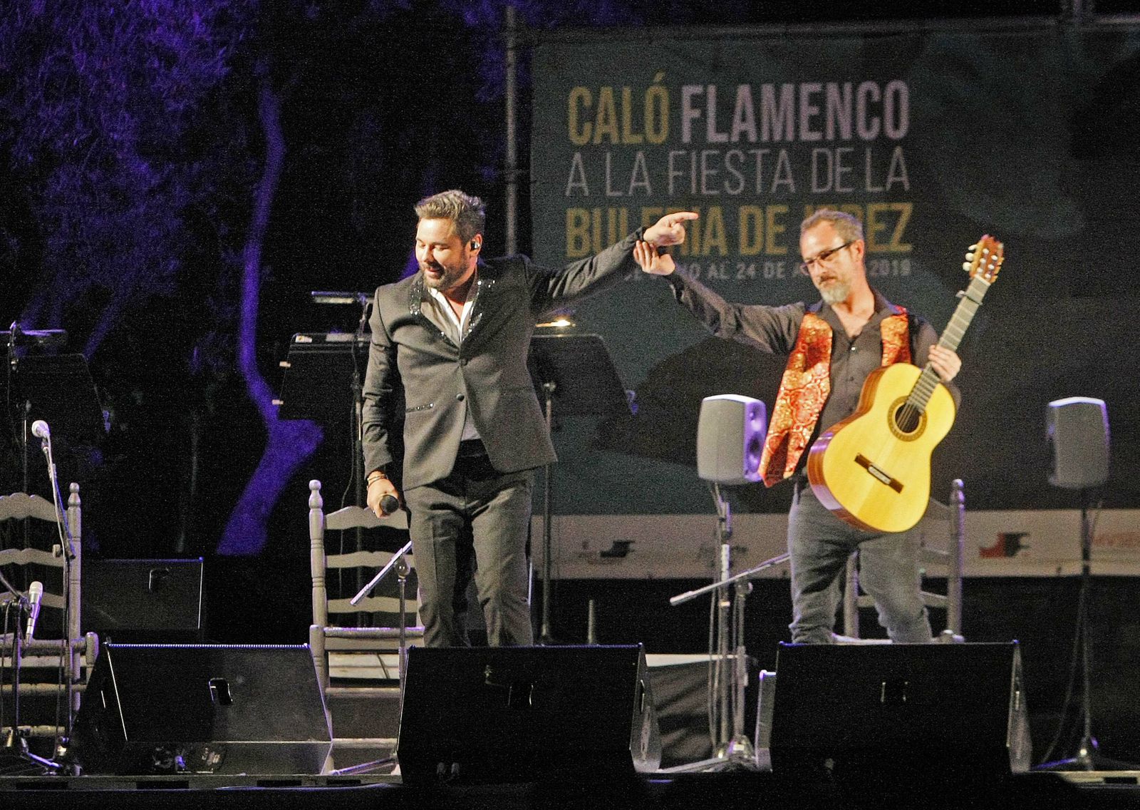 Instante del concierto de José Quevedo 'Bolita', con Miguel Poveda como artista invitado.