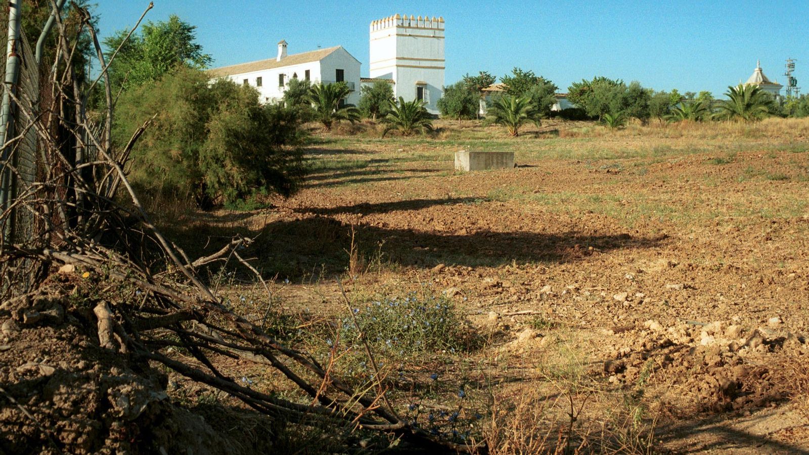 Terrenos del Cortijo de Cuarto de Sevilla, propiedad de la Diputación.